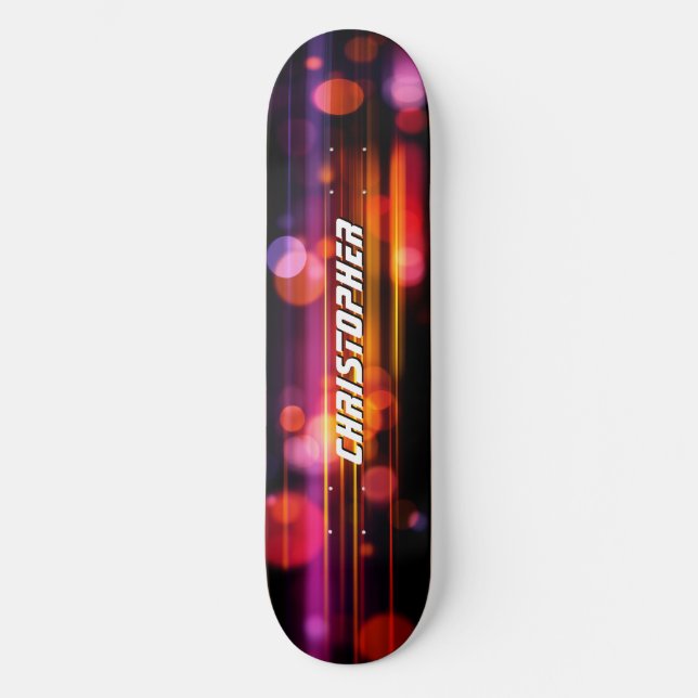 Skateboard Estilo gráfico de movimiento abstracto genial (Anverso)