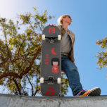 Skateboard Estilo japonés chica con Monograma "Luna" y nombre<br><div class="desc">Estilo japonés chica con Monograma 月 "Luna" y nombre. Regalo perfecto para un Chica que ama las actividades al aire libre y el Skateboard. Haz que sea tuyo agregando tu texto. Para acceder a las herramientas de edición avanzadas, vaya a "Personalizar esta plantilla" y haga clic en "Detalles", desplácese hacia...</div>