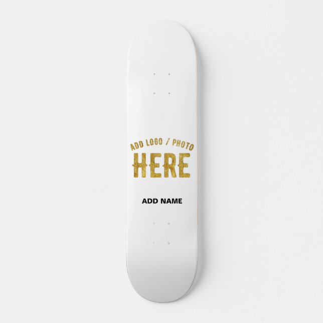 SKATEBOARD ESTILO MODERNO PERSONALIZABLE BLANCO VERIFICADO DE (Anverso )