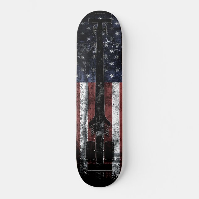 SKATEBOARD ESTILO NITRO DE COMBUSTIBLE AMERICANO (Anverso)