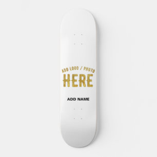 SKATEBOARD ESTILOSO MODERNO PERSONALIZABLE BLANCO VERIFICADO 