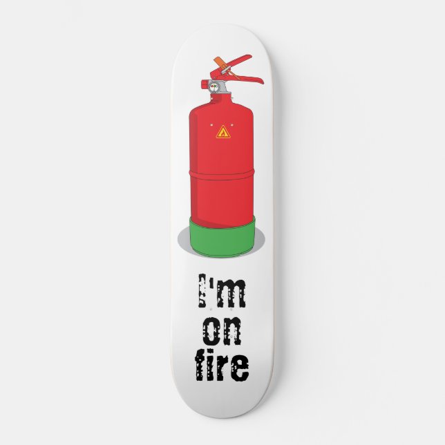 Skateboard Estoy en llamas (Anverso)