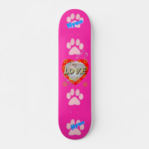 Skateboard Estrella chica ♡ AMAR a Nyan Pink