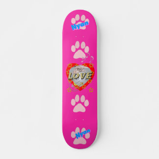 Skateboard Estrella chica ♡ AMAR a Nyan Pink