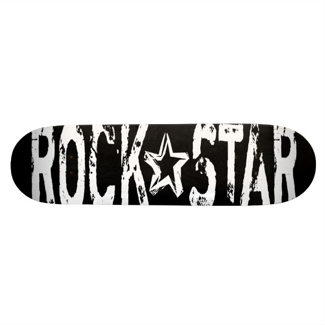 Skateboard Estrella del rock (Horizontal)