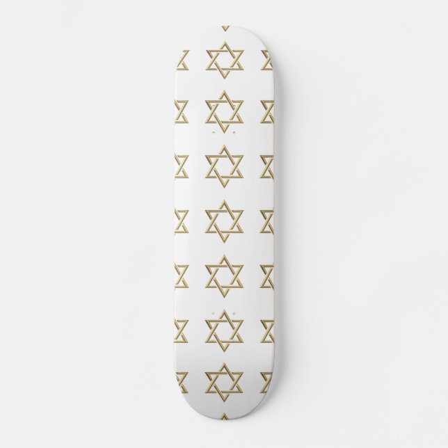 Skateboard Estrella dorada de David (Anverso)