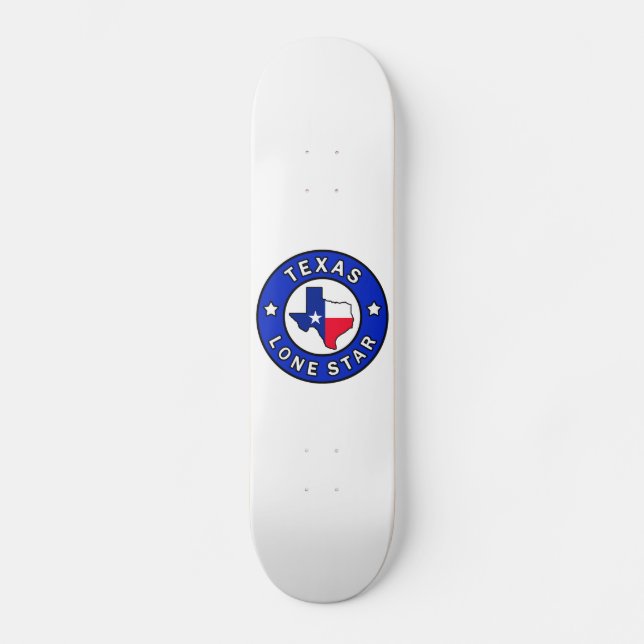 Skateboard Estrella solitaria de Texas (Anverso)