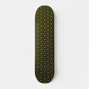Skateboard Estrella Terrazzo v1 - Negro y amarillo