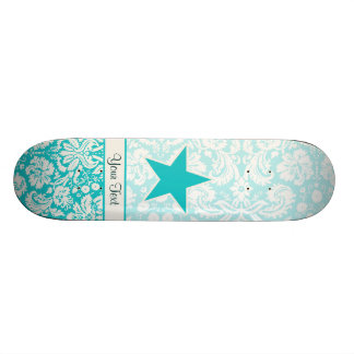 Skateboard Estrella verde azulada