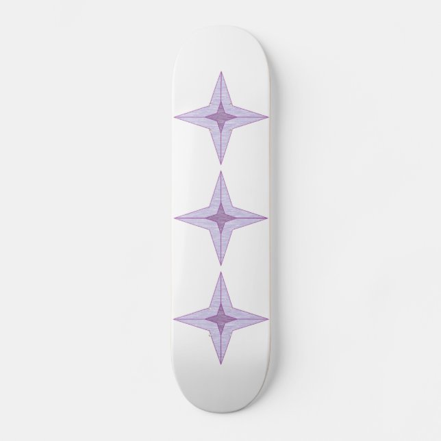 Skateboard Estrella violeta (Anverso)