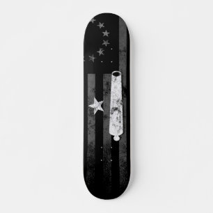 Skateboard Estrella y cañón de la bandera estadounidense de B