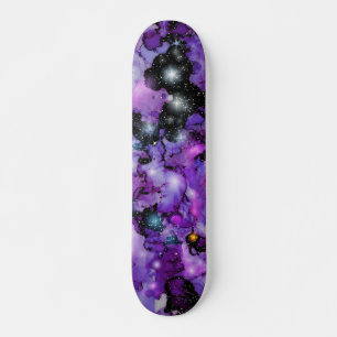 Skateboard Estrellas de nebulosa del espacio púrpura 7 Estrel