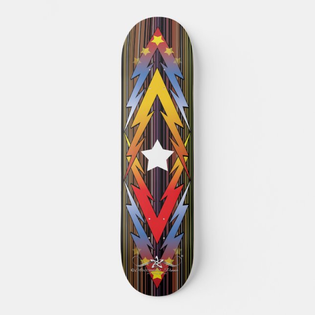 Skateboard Estrellas de trueno (Anverso)