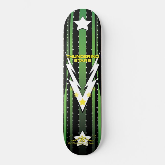Skateboard Estrellas de trueno (Anverso)