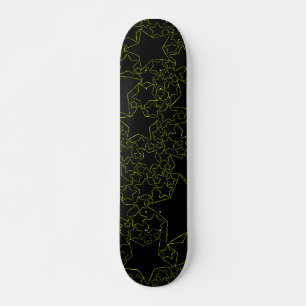 Skateboard Estrellas, estrellas, estrellas - Lime Green