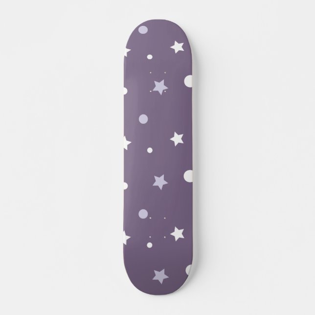 Skateboard Estrellas moradas (Anverso )