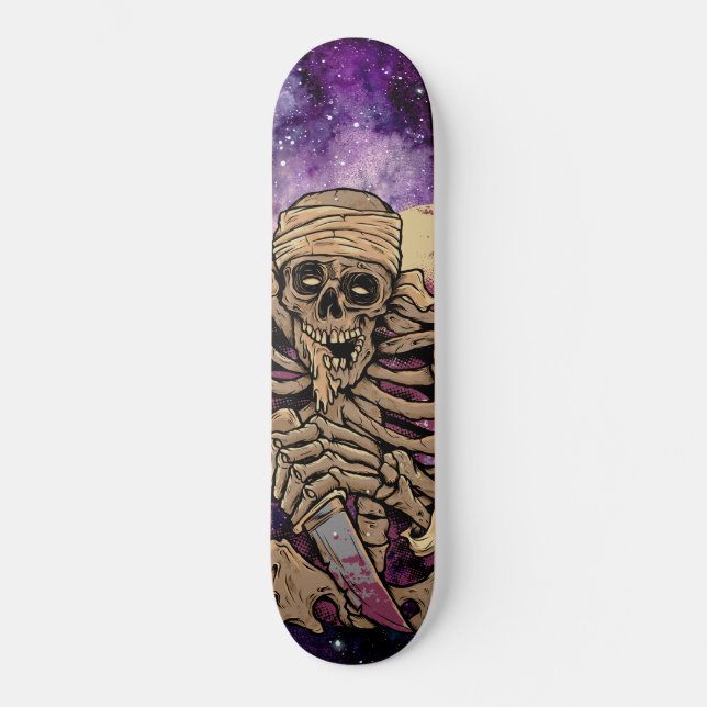 Skateboard Estrellas nocturnas de venganza zal zombiana (Anverso)