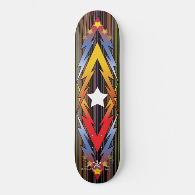 Skateboard Estrellas Truenantes 5/6 (Anverso)