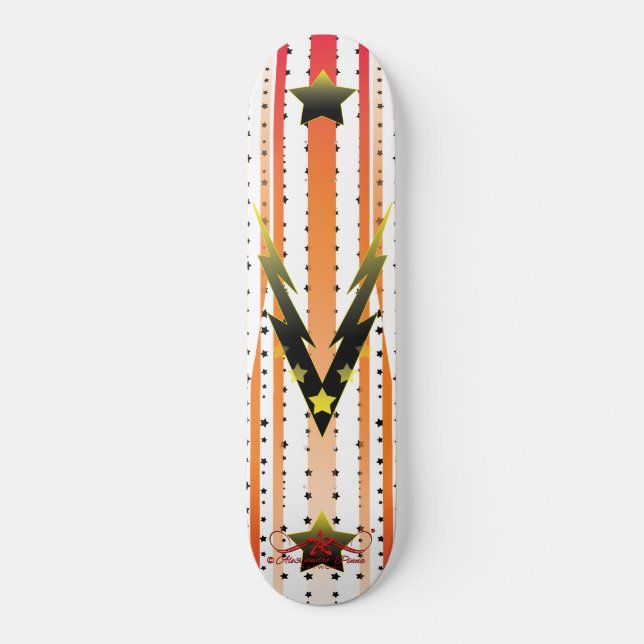 Skateboard Estrellas Truenosas 3/6 (Anverso)