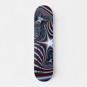 Skateboard Estrellas y rayas de Estados Unidos