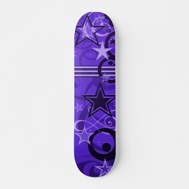 Skateboard estrellas y remolinos (Anverso )