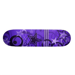 Skateboard estrellas y remolinos