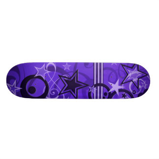 Skateboard estrellas y remolinos