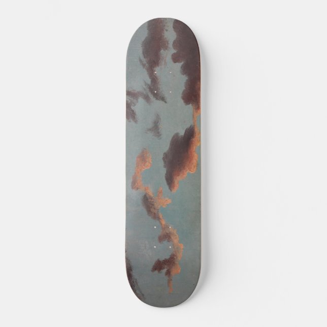 Skateboard Estudio en la nube (nubes en el cielo) (de Knud Ba (Anverso)
