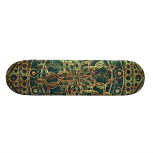 Skateboard Eternity Mandala Weathered