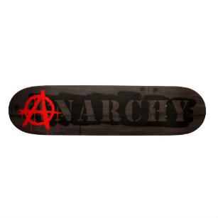 Skateboard Etiqueta de la anarquía