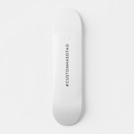 Skateboard Etiqueta tu arte moderno y tendencia en redes soci
