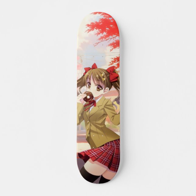 Skateboard Étudiante Animé Japonais (Anverso )