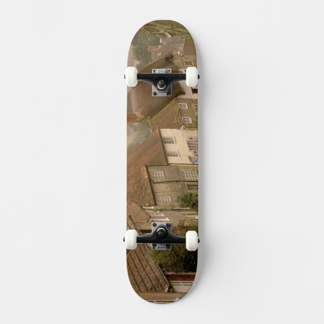 Skateboard Europa, Inglaterra, Dorset, Shaftesbury. Colina do (Anverso)