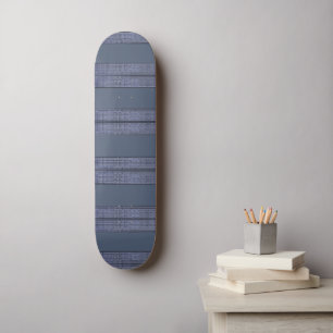Skateboard Executive Striped-Blue-II