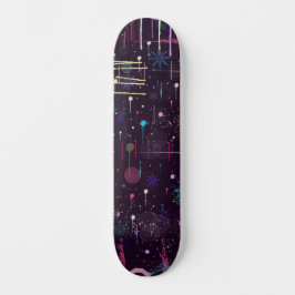 Skateboard Exhibición de Fuegos Artificiales: Arte Abstracto 
