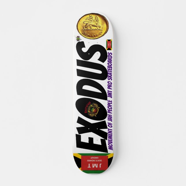 Skateboard EXODUS JMT OFFICIAL 7 3/4" cubierta para skateboar (Anverso )