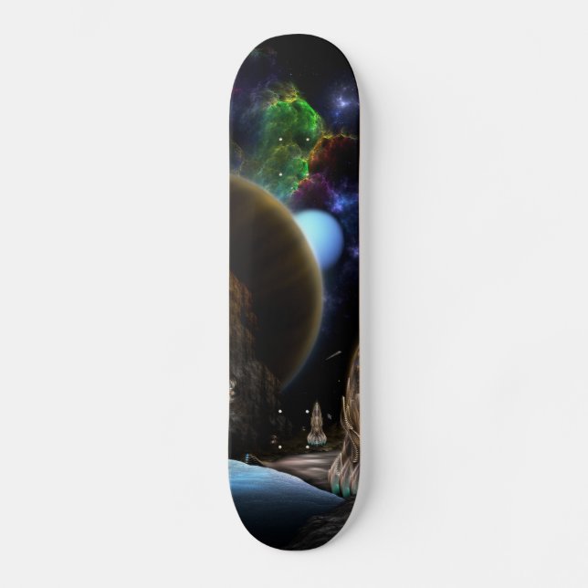 Skateboard Exploración De La Cubierta De Patinaje Espacial Pl (Anverso)