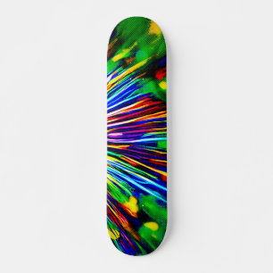 Skateboard Explosión de Arcoíris