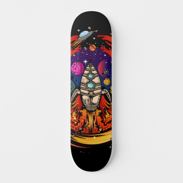 Skateboard Explosión en el espacio (Anverso)