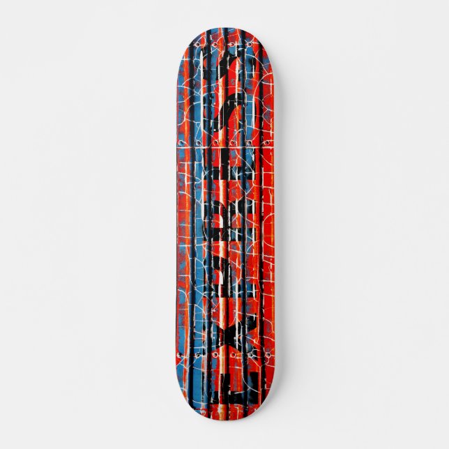 Skateboard "Express" - Pintura de despegado rústico (Anverso )