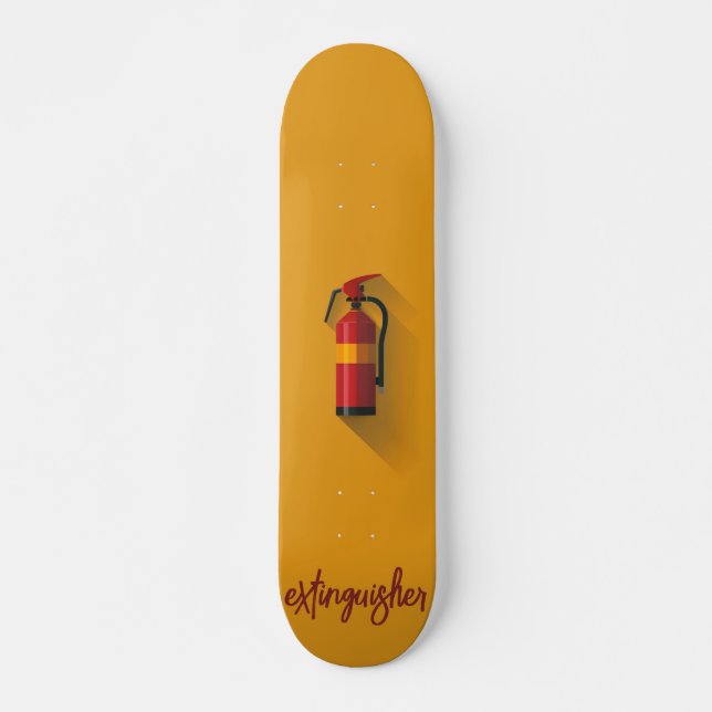 Skateboard Extinguidor de incendios (Anverso )