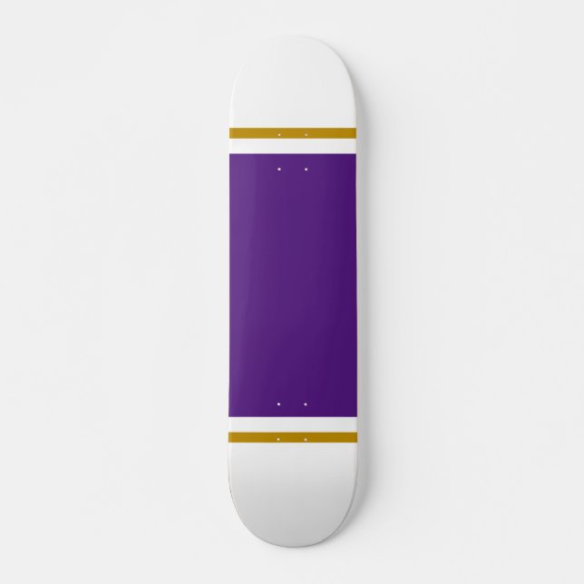 Skateboard Extra Amplio Centro Real Purple Pinstripes En Blan (Anverso )