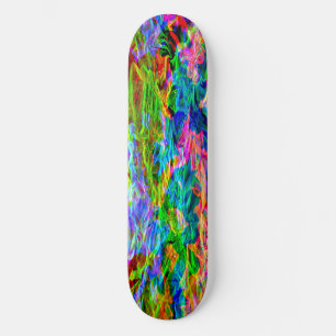 Skateboard Extracto del arco iris que brilla intensamente