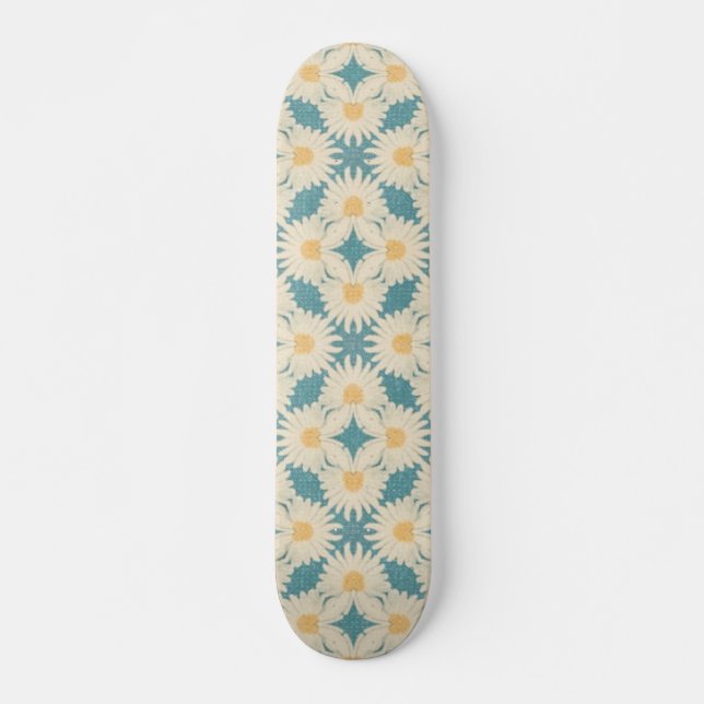Skateboard Faded Retro Style Daisises (Anverso )