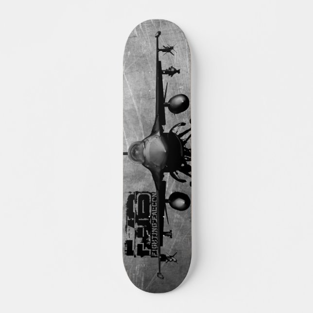 Skateboard Falcon de combate F-16 (Anverso )