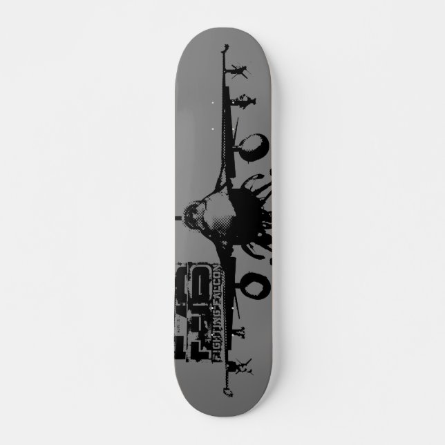 Skateboard Falcon de combate F-16 (Anverso )
