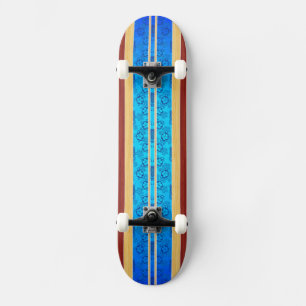 Skateboard Falsa tabla hawaiana de madera de Tiki Hawiian