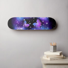 Skateboard Fantasía Espacial Mariposas Cosmógenas