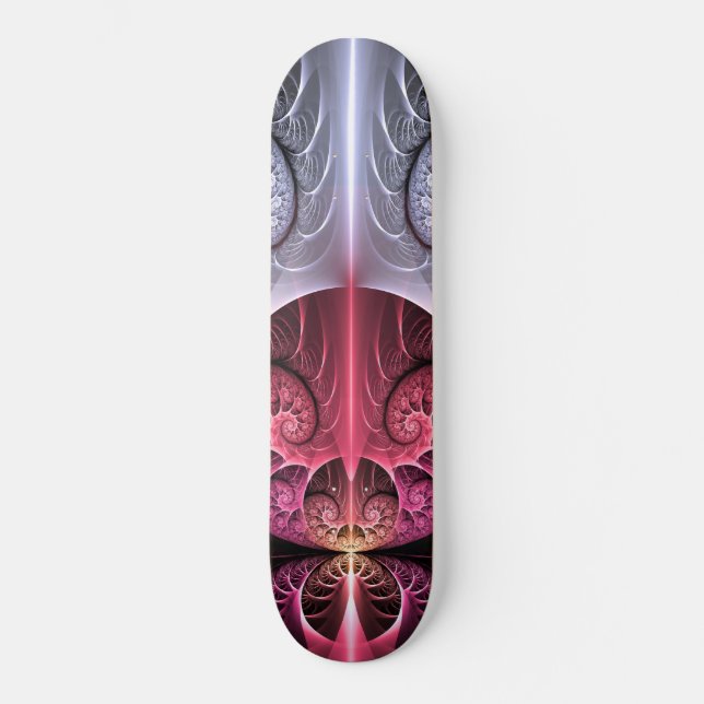 Skateboard Fantasía irreal abstracta arte fractal (Anverso)