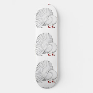 Skateboard Fantasma Pigeon White